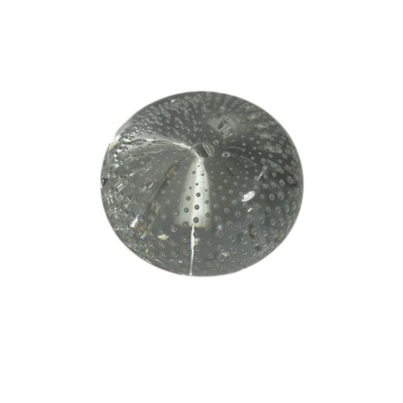 Clear Controlled Bubble Paperweight Pillow 3.25" by 1.75" - Picture 3 of 5